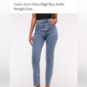 Abercrombie & Fitch High Rise Blue Jeans